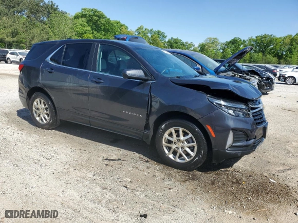 2022 Chevrolet Equinox LT with VIN 2GNAXKEV0N6152785, listed as a Copart auction lot 53323215 with 59,566 mi miles and Clean Title. Bid and sale history available at carsss.com. Image 4.