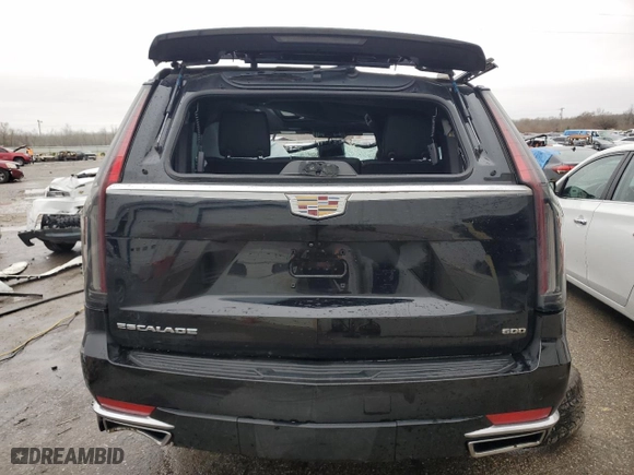 2021 Cadillac Escalade Premium Luxury with VIN 1GYS4CKLXMR242506, listed as a Copart auction lot 81731153 with 0 mi miles. Bid and sale history available at carsss.com. Image 6.