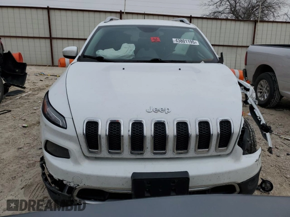 2017 Jeep Cherokee Limited z VIN 1C4PJMDB1HW515340, wystawiony jako Copart lot #43801195 z przebiegiem 87 265 mil mil oraz Szkoda całkowita • Salvage title. Historia ofert i sprzedaży dostępna na DreamBid. Obrazek 5.