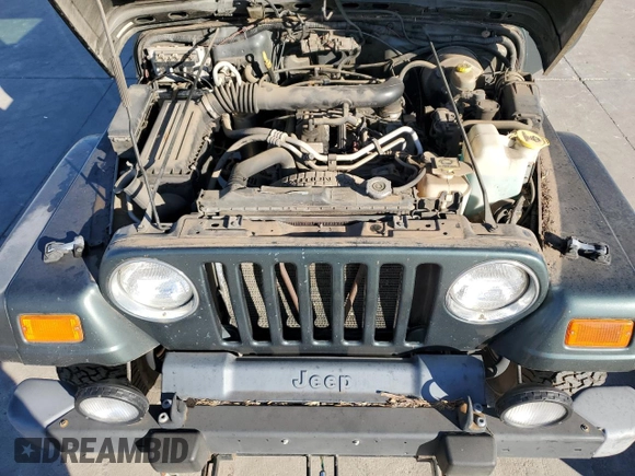 2002 Jeep Wrangler Sahara with VIN 1J4FA59SX2P749398, listed as a Copart auction lot 80524844 with 92,300 mi miles and Clean Title. Bid and sale history available at carsss.com. Image 11.