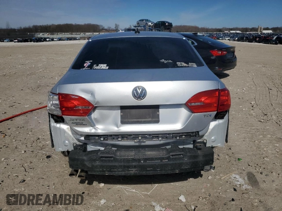 2013 Volkswagen Jetta TDI w/Premium with VIN 3VWLL7AJ9DM257467, listed as a Copart auction lot 49303315 with 168,001 mi miles and Clean title. Bid and sale history available at DreamBid. Image 6.