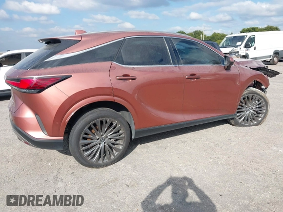 2023 Lexus RX 350 with VIN 2T2BAMBA9PC005437, listed as a IAAI auction lot 41283210 with 45,466 mi miles and . Bid and sale history available at DreamBid. Image 4.