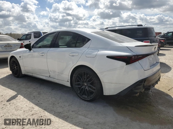 2024 Lexus IS with VIN JTHAP1D25R5005615, listed as a Copart auction lot 74526954 with 3,394 mi miles and Non Repairable. Bid and sale history available at carsss.com. Image 2.