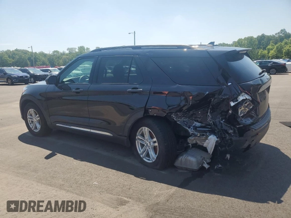 2023 Ford Explorer XLT z VIN 1FMSK8DH5PGA53324, wystawiony jako Copart lot #62656755 z przebiegiem 22 480 mil mil oraz Szkoda całkowita • Salvage title. Historia ofert i sprzedaży dostępna na DreamBid. Obrazek 2.