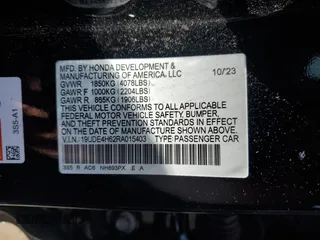 2024 Acura Integra Technology with VIN 19UDE4H62RA015403, listed as a Copart auction lot 60281775 with 14,563 mi miles and Salvage title. Bid and sale history available at DreamBid. Image 12.