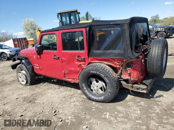 2008 Jeep Wrangler Unlimited X with VIN 1J4GA39138L615915, listed as a Copart auction lot 52391675 with 187,057 mi miles and Salvage Title. Bid and sale history available at carsss.com. Image 2.