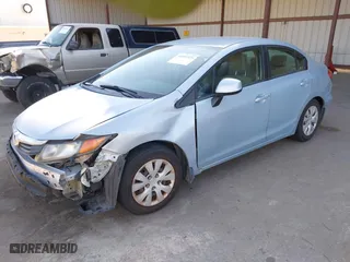 2012 Honda Civic Sdn LX with VIN 19XFB2F51CE369867, listed as a IAAI auction lot 41851926 with 125,007 mi miles. Bid and sale history available at carsss.com. Image 17.