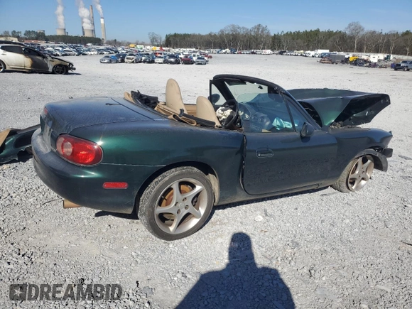 2001 Mazda MX-5 Miata with VIN JM1NB353610206039, listed as a Copart auction lot 46956705 with Not Provided miles and Salvage Title. Bid and sale history available at DreamBid. Image 3.