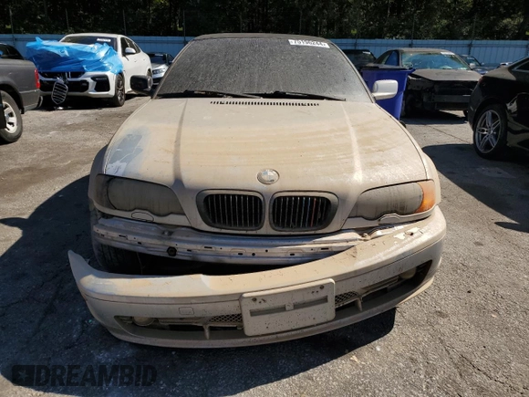 2003 BMW 3 Series 325Ci with VIN WBABS334X3PG91052, listed as a Copart auction lot 75196244 with 0 mi miles and Clean Title. Bid and sale history available at carsss.com. Image 5.