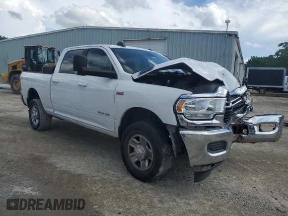 2020 Ram 2500 Big Horn with VIN 3C6UR5DJ3LG156158, listed as a Copart auction lot 63777614 with 129,864 mi miles and Salvage Title. Bid and sale history available at carsss.com. Image 4.