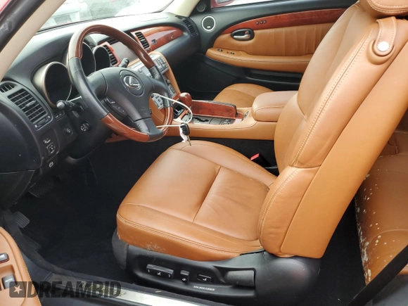 2002 Lexus SC with VIN JTHFN48Y420023585, listed as a Copart auction lot 75037044 with Not Provided miles and Salvage Title. Bid and sale history available at carsss.com. Image 7.