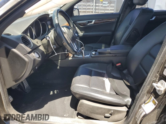 2014 Mercedes-Benz C 250 Sport with VIN WDDGF4HB7EA963401, listed as a Copart auction lot 54152815 with 155,264 mi miles and Salvage title. Bid and sale history available at DreamBid. Image 7.