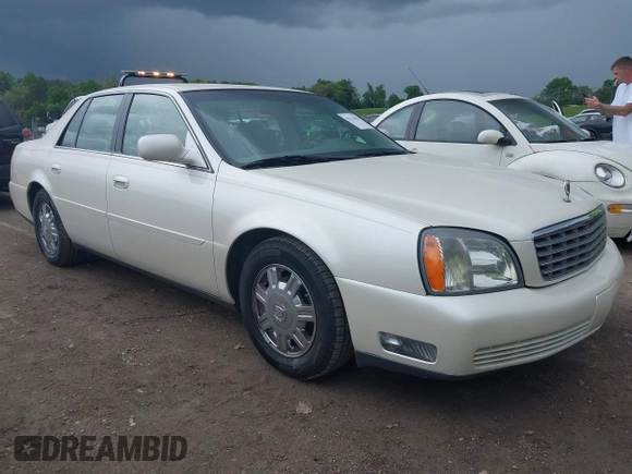 2003 Cadillac DeVille with VIN 1G6KD54Y93U179035, listed as a IAAI auction lot 42114653 with 112,591 mi miles. Bid and sale history available at carsss.com. Image 1.