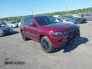 2019 Jeep Grand Cherokee Upland with VIN 1C4RJFAG2KC607036, listed as a IAAI auction lot 42136336 with 36,443 mi miles and . Bid and sale history available at DreamBid. Image 1.