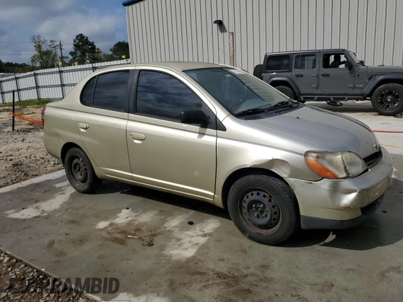 2001 Toyota ECHO with VIN JTDBT123110187750, listed as a Copart auction lot 51154505 with 25,620 mi miles and Salvage Title. Bid and sale history available at DreamBid. Image 4.