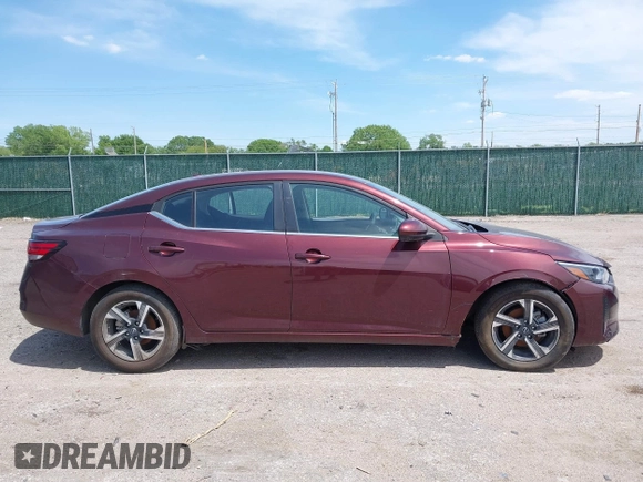 2024 Nissan Sentra SV with VIN 3N1AB8CV7RY289159, listed as a IAAI auction lot 42188115 with 16,941 mi miles. Bid and sale history available at carsss.com. Image 13.
