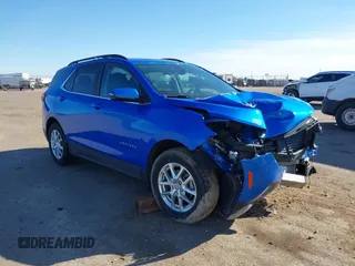 2024 Chevrolet Equinox LT z VIN 3GNAXUEG2RL245306, wystawiony jako IAAI lot #42003509 z przebiegiem 10 912 mil mil oraz . Historia ofert i sprzedaży dostępna na DreamBid. Obrazek 1.