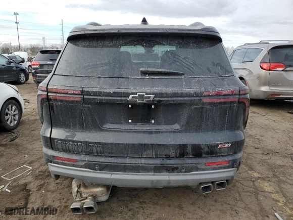 2024 Chevrolet Traverse AWD Z71 with VIN 1GNEVJKS9RJ201728, listed as a Copart auction lot 42910695 with 7,513 mi miles and Clean Title. Bid and sale history available at carsss.com. Image 6.