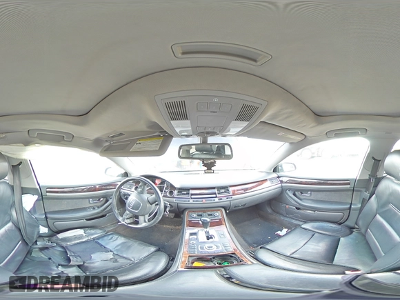 2006 Audi A8 4.2L with VIN WAUML44E86N006594, listed as a Copart auction lot 43246445 with Not provided miles and Salvage title. Bid and sale history available at DreamBid. Image 13.