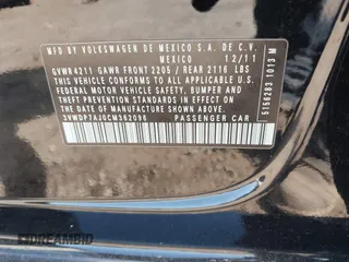 2012 Volkswagen Jetta SE with VIN 3VWDP7AJ0CM362096, listed as a IAAI auction lot 42529302 with 101,615 mi miles and . Bid and sale history available at DreamBid. Image 9.