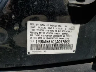 2002 Acura TL w/Navigation with VIN 19UUA56702A057068, listed as a Copart auction lot 71854844 with 281,786 mi miles and Salvage Title. Bid and sale history available at carsss.com. Image 12.