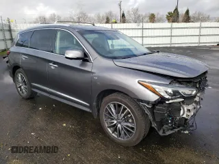 2017 Infiniti QX60 with VIN 5N1DL0MM2HC507316, listed as a Copart auction lot 49079265 with 106,287 mi miles and Salvage Title. Bid and sale history available at carsss.com. Image 4.