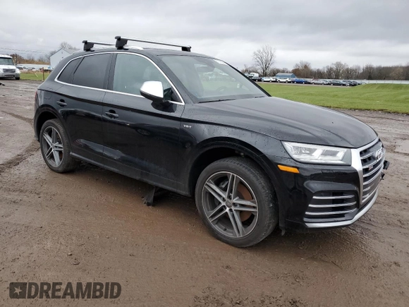 2018 Audi SQ5 Premium Plus with VIN WA1A4AFY6J2014108, listed as a Copart auction lot 81106304 with 92,399 mi miles and Salvage Title. Bid and sale history available at DreamBid. Image 4.