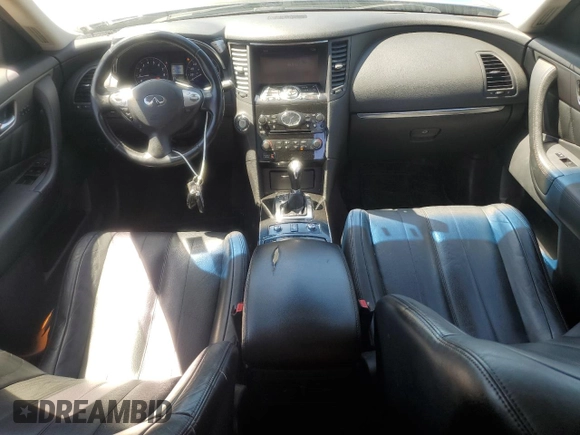 2014 Infiniti QX70 with VIN JN8CS1MW1EM410600, listed as a Copart auction lot 54410295 with 116,985 mi miles and Salvage Title. Bid and sale history available at carsss.com. Image 8.
