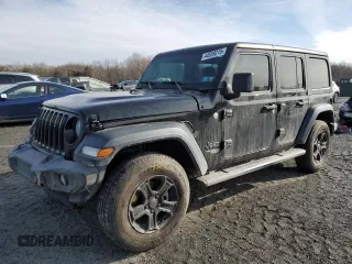 2019 Jeep Wrangler Unlimited Sport with VIN 1C4HJXDG2KW566080, listed as a Copart auction lot 44559215 with 84,646 mi miles and Salvage title. Bid and sale history available at DreamBid. Image 1.