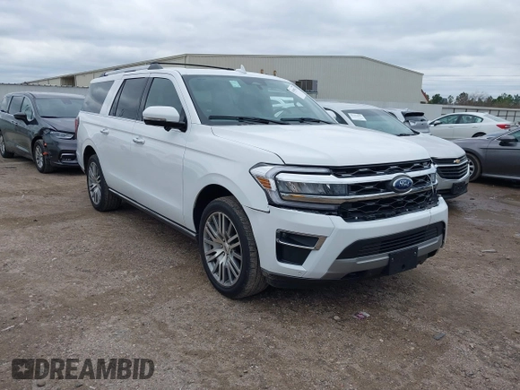 2023 Ford Expedition Max Limited z VIN 1FMJK2A86PEA55771, wystawiony jako IAAI lot #41290472 z przebiegiem 39 663 mil mil oraz . Historia ofert i sprzedaży dostępna na DreamBid. Obrazek 1.