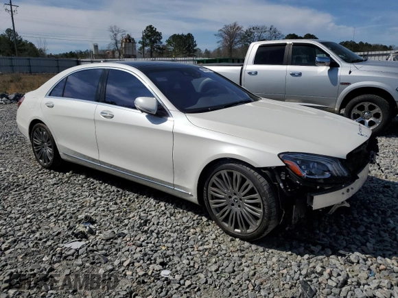 2020 Mercedes-Benz S 560 with VIN WDDUG8DB8LA512195, listed as a Copart auction lot 46340135 with 95,133 mi miles and Salvage Title. Bid and sale history available at DreamBid. Image 4.