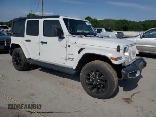 2021 Jeep Wrangler Unlimited Sahara z VIN 1C4JJXP63MW720948, wystawiony jako Copart lot #57115825 z przebiegiem 33 391 mil mil oraz Szkoda całkowita • Salvage title. Historia ofert i sprzedaży dostępna na DreamBid. Obrazek 4.
