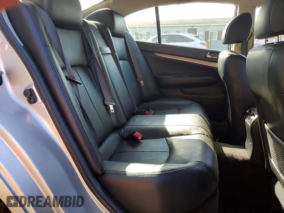 2013 Infiniti G37 x z VIN JN1CV6AR3DM759497, wystawiony jako Copart lot #58211455 z przebiegiem Nie podano mil oraz Szkoda całkowita • Salvage title. Historia ofert i sprzedaży dostępna na DreamBid. Obrazek 10.