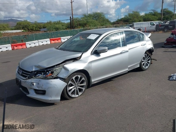 2015 Honda Accord Sedan Sport with VIN 1HGCR2F53FA060487, listed as a IAAI auction lot 41350122 with 153,940 mi miles. Bid and sale history available at carsss.com. Image 2.