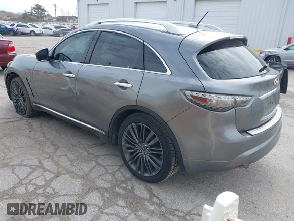 2017 Infiniti QX70 z VIN JN8CS1MW9HM412647, wystawiony jako IAAI lot #41830232 z przebiegiem 114 954 mil mil oraz . Historia ofert i sprzedaży dostępna na DreamBid. Obrazek 3.