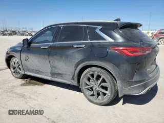 2021 Infiniti QX50 AUTOGRAPH with VIN 3PCAJ5DBXMF116307, listed as a Copart auction lot 47439955 with 51,300 mi miles and Salvage Title. Bid and sale history available at carsss.com. Image 2.