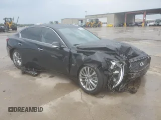 2020 Infiniti Q50 Luxe with VIN JN1EV7AR0LM253719, listed as a Copart auction lot 70259344 with 50,958 mi miles and Salvage title. Bid and sale history available at DreamBid. Image 4.