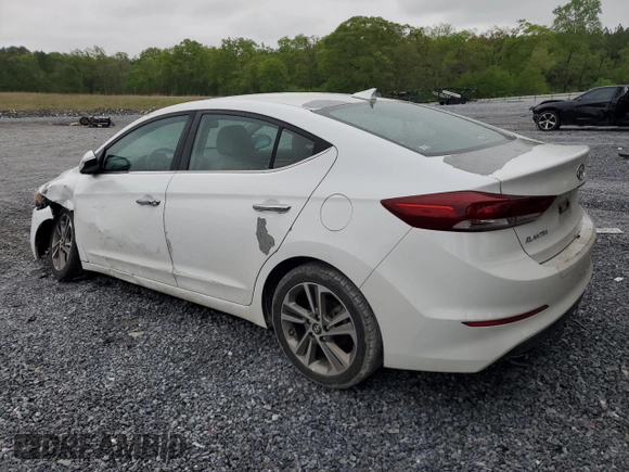 2017 Hyundai Elantra Limited with VIN 5NPD84LFXHH070413, listed as a Copart auction lot 52013365 with 78,761 mi miles and Salvage title. Bid and sale history available at DreamBid. Image 2.