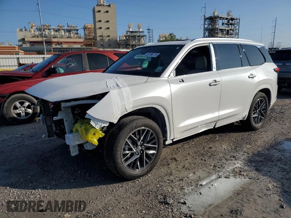2025 Lexus TX 350 с VIN 5TDAAAB63SS021692, выставлен на аукционе Copart как лот 55786175 с пробегом 1 847 миль миль и Списание • Salvage title. История ставок и продаж доступна на DreamBid. Изображение 1.