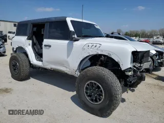2024 Ford Bronco Raptor with VIN 1FMEE0RR6RLA11617, listed as a Copart auction lot 52641585 with 7,096 mi miles and Salvage title. Bid and sale history available at DreamBid. Image 4.