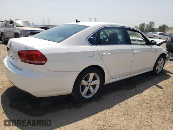 2015 Volkswagen Passat Wolfsburg Edition with VIN 1VWAS7A3XFC114625, listed as a Copart auction lot 60321585 with 81,940 mi miles and Salvage title. Bid and sale history available at DreamBid. Image 3.