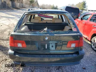 2001 BMW 5 Series 525iT with VIN WBADS33431GD50002, listed as a Copart auction lot 86652624 with 0 mi miles and Salvage Title. Bid and sale history available at carsss.com. Image 6.