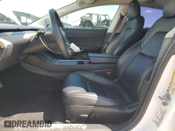 2021 Tesla Model 3 Standard Range Plus with VIN 5YJ3E1EA4MF849187, listed as a Copart auction lot 51689605 with 77,266 mi miles and Salvage Title. Bid and sale history available at carsss.com. Image 7.