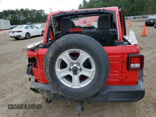 2021 Jeep Wrangler Unlimited Sport S with VIN 1C4HJXDN8MW622007, listed as a Copart auction lot 55930305 with Not provided miles and Salvage title. Bid and sale history available at DreamBid. Image 6.