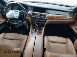 2015 BMW 7 Series 750Li with VIN WBAYE8C50FD782454, listed as a Copart auction lot 85290474 with 0 mi miles and Salvage Title. Bid and sale history available at carsss.com. Image 8.