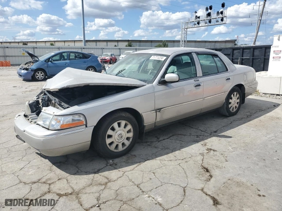 2004 Mercury Grand Marquis LS Premium with VIN 2MEFM75WX4X623362, listed as a Copart auction lot 71771224 with 58,520 mi miles and Salvage Title. Bid and sale history available at carsss.com. Image 1.