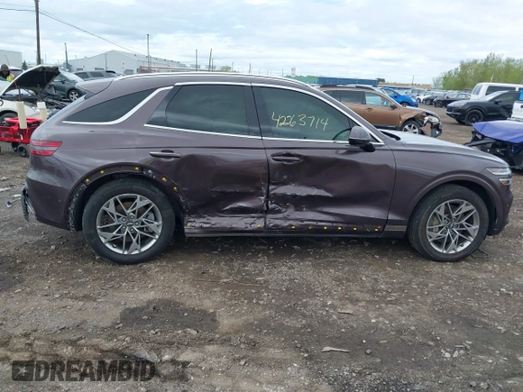 2023 Genesis GV70 2.5T with VIN KMUMADTB1PU079293, listed as a IAAI auction lot 42263714 with 20,323 mi miles and . Bid and sale history available at DreamBid. Image 13.