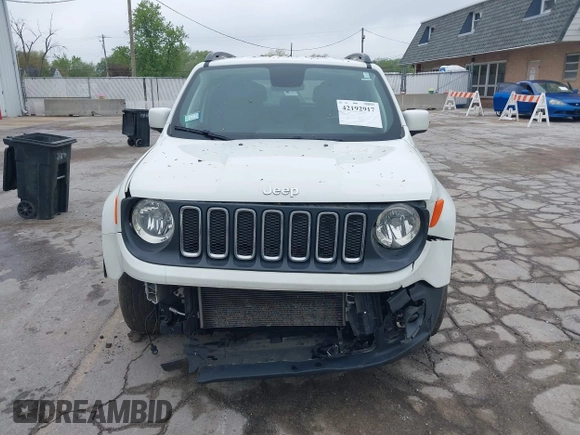 2018 Jeep Renegade Altitude with VIN ZACCJABB8JPJ36531, listed as a IAAI auction lot 42192917 with 69,130 mi miles and . Bid and sale history available at DreamBid. Image 13.