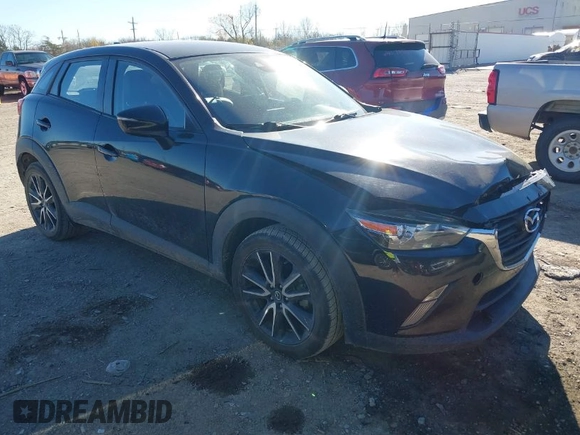 2018 Mazda CX-3 Touring with VIN JM1DKDC70J0325325, listed as a IAAI auction lot 40914334 with 63,978 mi miles. Bid and sale history available at carsss.com. Image 1.