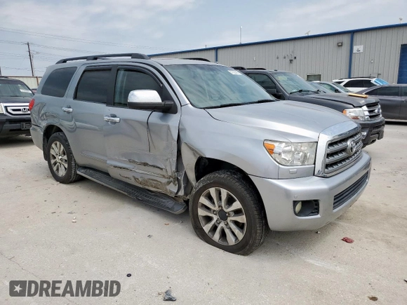 2010 Toyota Sequoia Ltd with VIN 5TDJW5G1XAS024500, listed as a Copart auction lot 51300445 with 198,972 mi miles and Salvage Title. Bid and sale history available at carsss.com. Image 4.